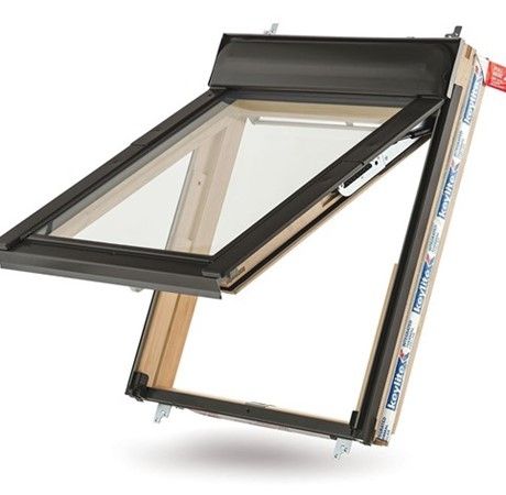 Keylite Clear Lacquered Pine Top Hung Roof Window - Hi-Therm Glazing - TFE HT