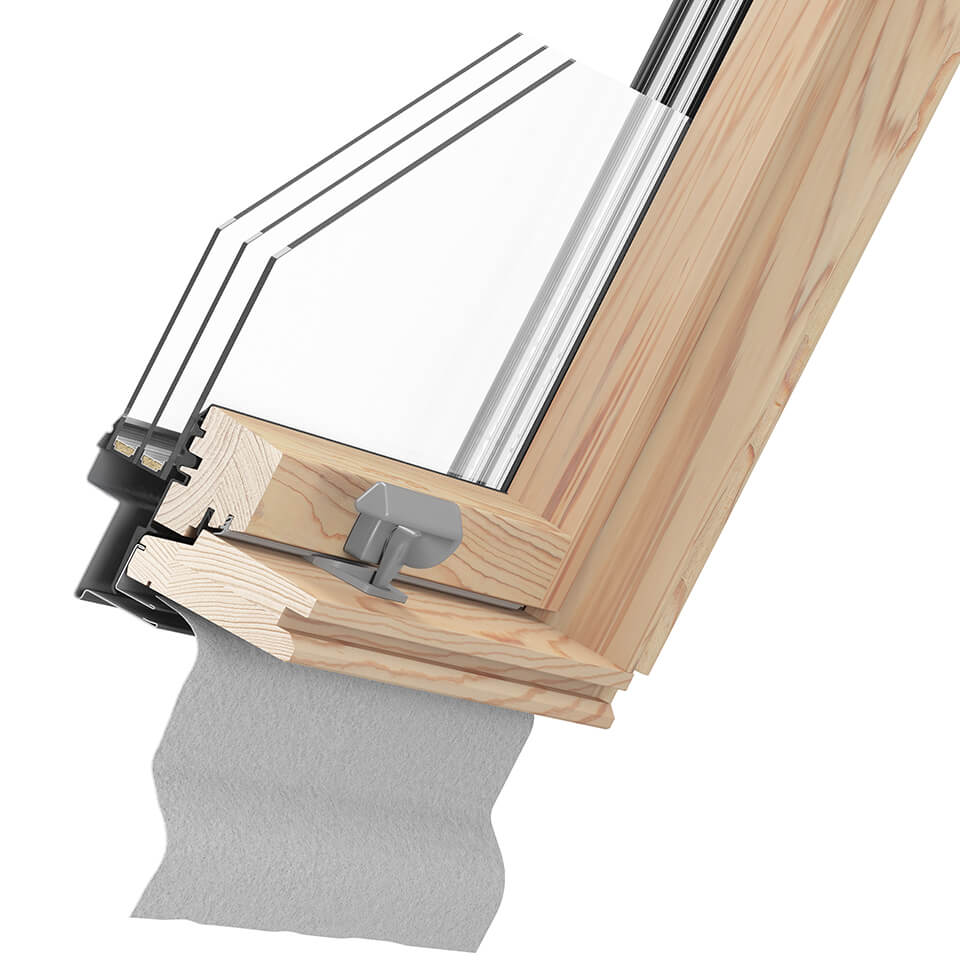 Dakea Better Energy Laquered Pine Centre Pivot Window KAV B1500