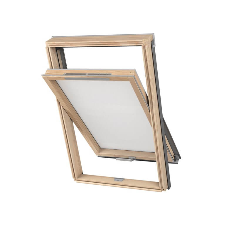 Dakea Good Opaque Lacquered Pine Centre Pivot Roof Window KAV C2A B3300