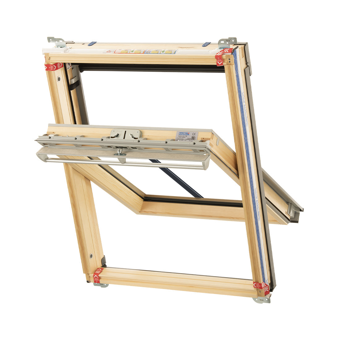 Keylite Clear Lacquered Pine Centre Pivot Roof Window - Conservation Hi-Therm - CWTCP 07 HT