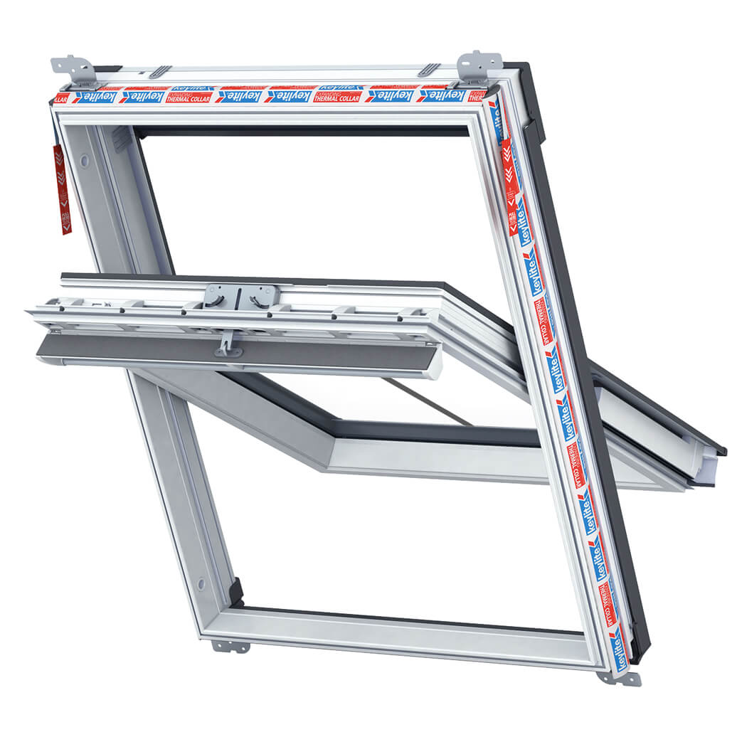 Keylite Polar White PVC Centre Pivot Roof Window - Conservation Hi-Therm - CWPCP 04 HT