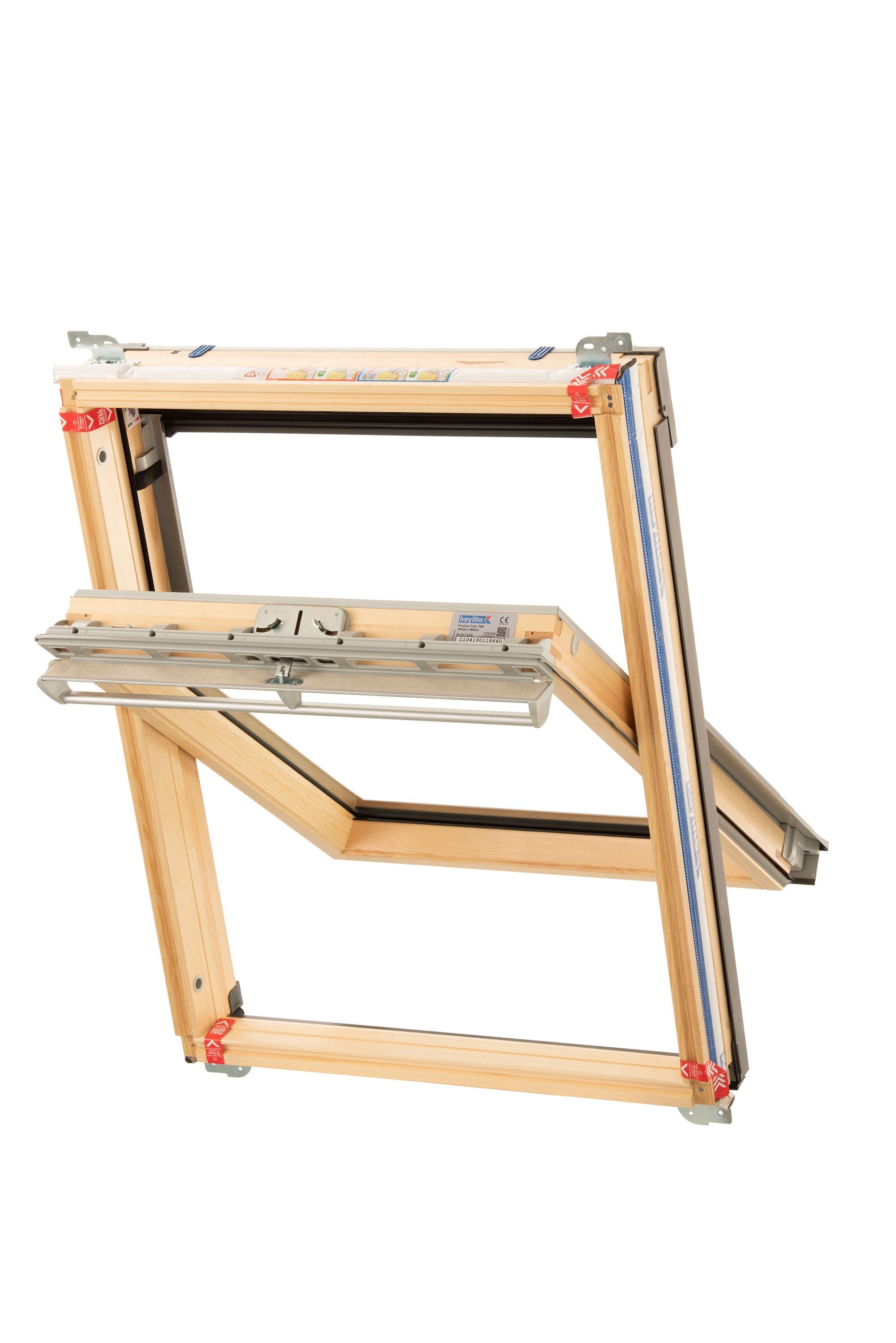 Keylite Clear Lacquered Pine Centre Pivot Roof Window - Thermal Glazing - TCP T