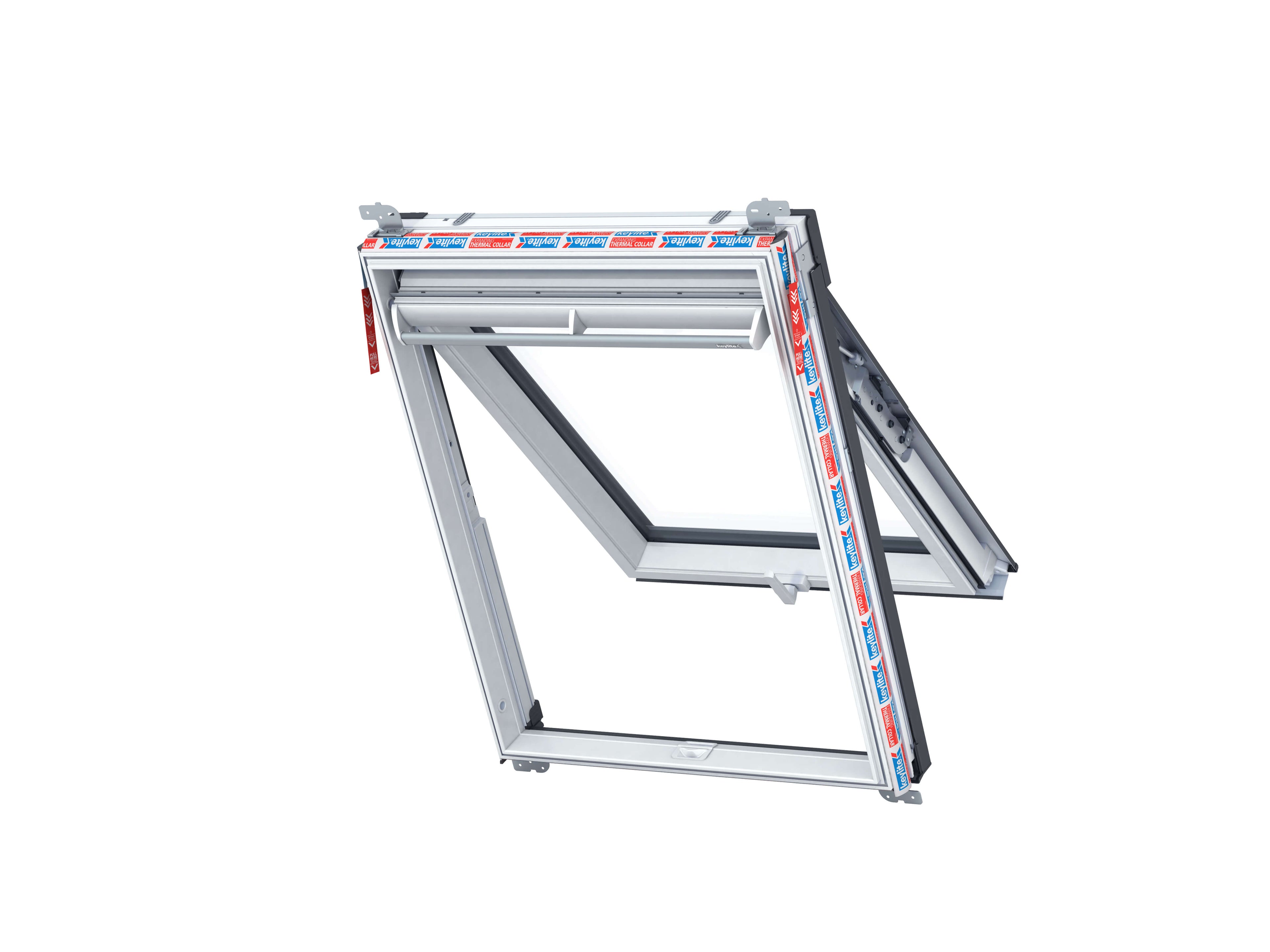 Keylite Polar White PVC Top Hung Roof Wondows - Hi-Therm Glazing - PFE 07F HT