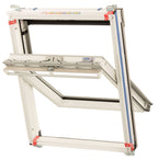 Keylite White Painted Pine Centre Pivot Roof Windows - Hi -Therm Glazing - WCP HT